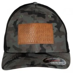 Columbia Sportswear Tree Flag Mesh Flexfit Fitted Baseball Cap - Camouflage