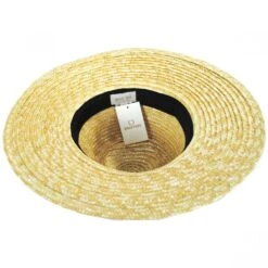 Joanna Wheat Straw Fedora Hat - Natural/Cream -Novel Accessories 394922