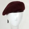 Wool Military Beret With Lambskin Band