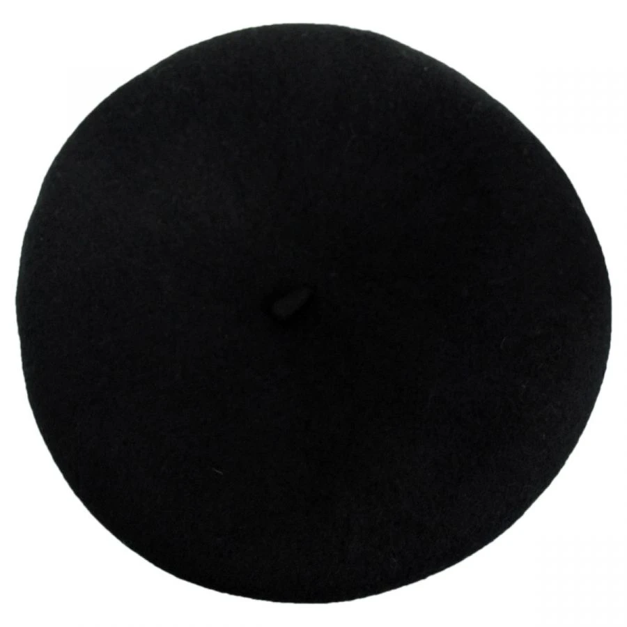 Audrey Wool Beret - Black 4 Audrey Wool Beret - Black - Image 2