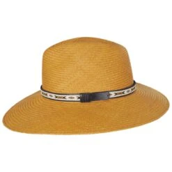 Southwest Panama Straw Wide Brim Fedora Hat -Novel Accessories 403524