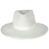 Jo Wool Felt Rancher Fedora Hat - Off White