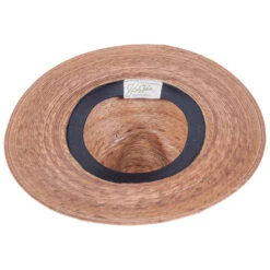 Striped Band Explorer Palm Straw Fedora Hat -Novel Accessories 408965