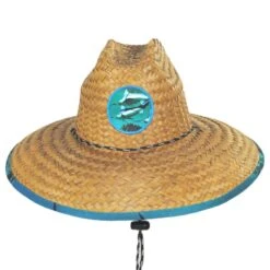 Marlin Coconut Straw Lifeguard Hat