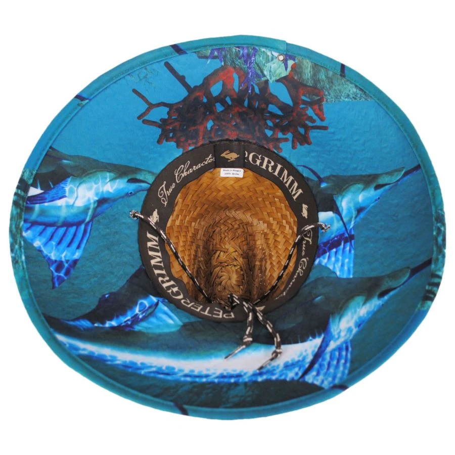 Marlin Coconut Straw Lifeguard Hat 5 Marlin Coconut Straw Lifeguard Hat - Image 3