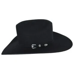 RESISTOL George Strait Collection City Limits 6X Fur Felt Western Hat - Black -Novel Accessories 410414