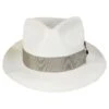 Cassatt Reversible Band Grade 8 Panama Straw Fedora Hat - Bleach 2 Cassatt Reversible Band Grade 8 Panama Straw Fedora Hat - Bleach -Novel Accessories 410702