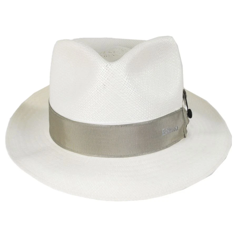Cassatt Reversible Band Grade 8 Panama Straw Fedora Hat - Bleach 3 Cassatt Reversible Band Grade 8 Panama Straw Fedora Hat - Bleach