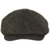 Carloway Herringbone Harris Tweed Wool Newsboy Cap - Brown -Novel Accessories 414005