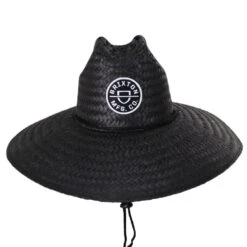 Crest Palm Leaf Straw Lifeguard Hat