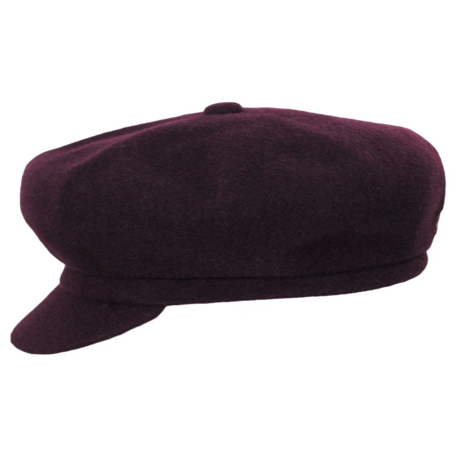 Kangol Spitfire Wool Newsboy Cap - Wine 4 Kangol Spitfire Wool Newsboy Cap - Wine - Image 2