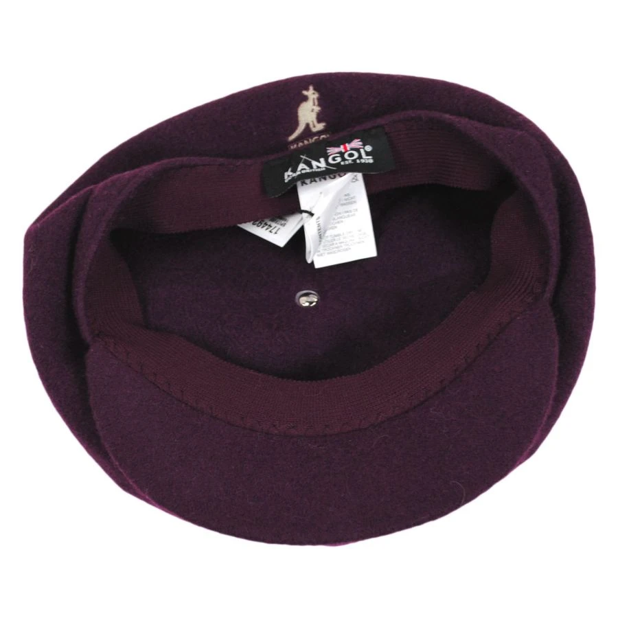 Kangol Spitfire Wool Newsboy Cap - Wine 5 Kangol Spitfire Wool Newsboy Cap - Wine - Image 3