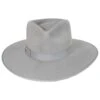 Wool Felt Rancher Fedora Hat - Gray -Novel Accessories 415700