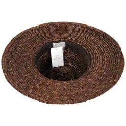 Joanna Wheat Straw Fedora Hat - Brown/Tan -Novel Accessories 417542