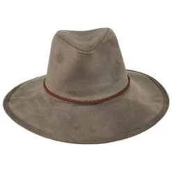 Vegan Suede Safari Fedora Hat 6 Vegan Suede Safari Fedora Hat -Novel Accessories 419064