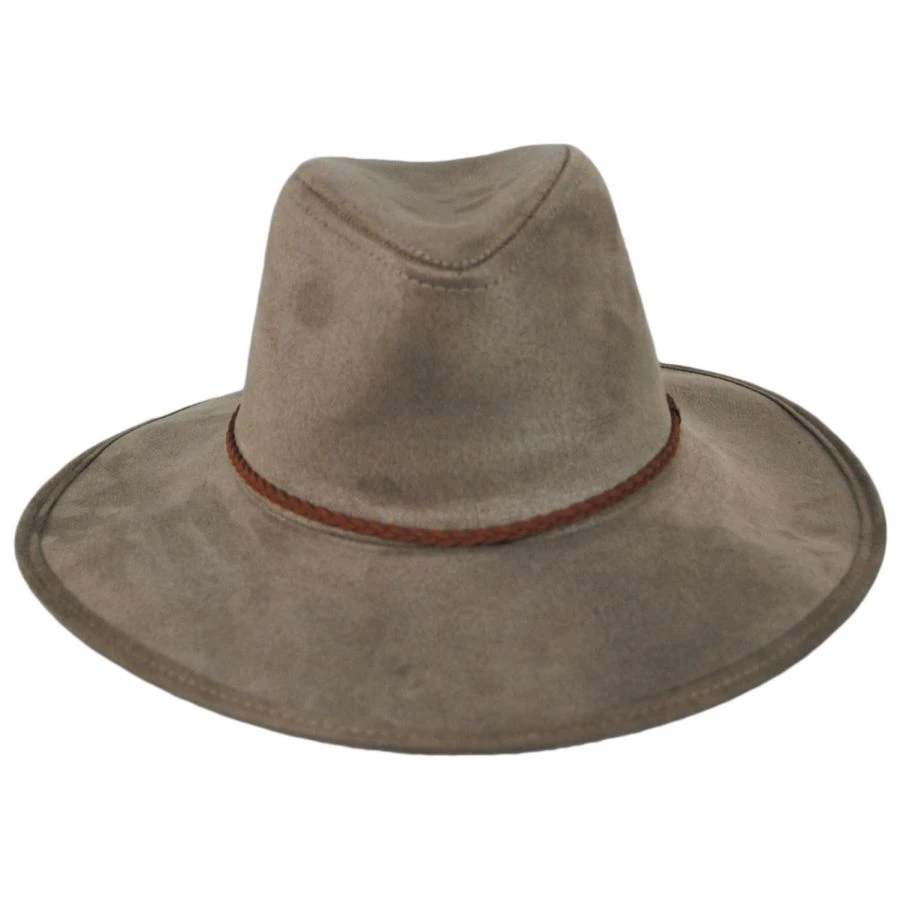 Vegan Suede Safari Fedora Hat 4 Vegan Suede Safari Fedora Hat - Image 2