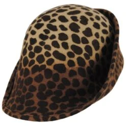 Leopard Wool Felt 6-Way Hat 6 Leopard Wool Felt 6-Way Hat -Novel Accessories 419103