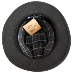 The Milford Wax Cotton Fedora Hat -Novel Accessories 419906