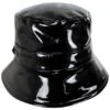Eliane Rollable Vegan Patent Leather Bucket Hat
