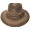 Saggy Distressed Wool Felt Outback Hat -Novel Accessories 422523