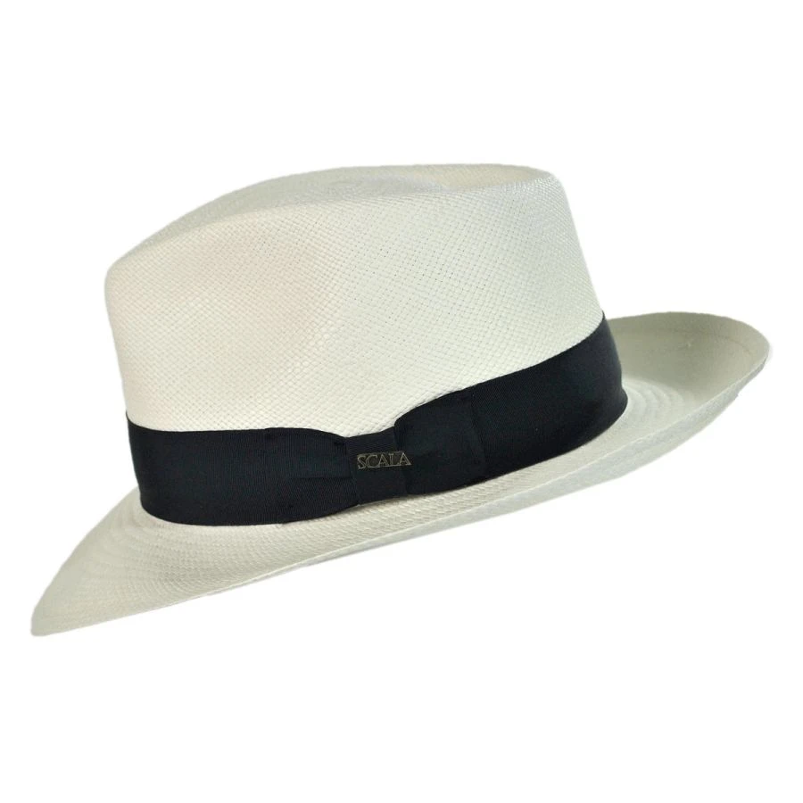 Scala Panama Hot Springs Straw C-Crown Fedora Hat 4 Scala Panama Hot Springs Straw C-Crown Fedora Hat - Image 2