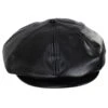 Kangol Faux Leather Newsboy Cap