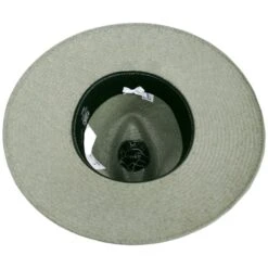 Stetson Caelus Wide Brim Shantung Straw Fedora Hat -Novel Accessories 427893