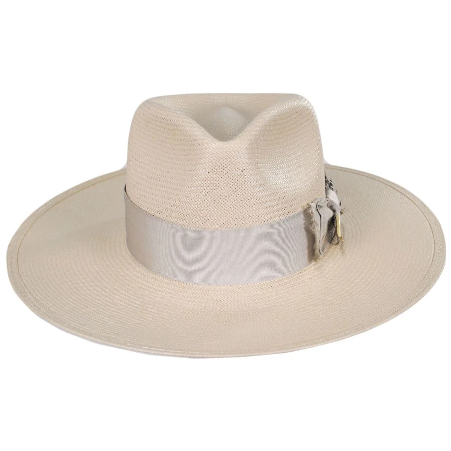 Stetson Atacama Shantung Straw Fedora Hat - Silverbelly 3 Stetson Atacama Shantung Straw Fedora Hat - Silverbelly