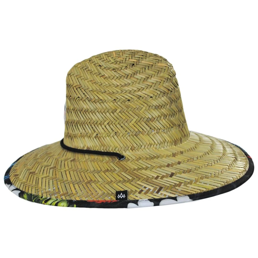 Youth Koa Straw Lifeguard Hat 4 Youth Koa Straw Lifeguard Hat - Image 2