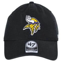 '47 BRAND Minnesota Vikings NFL Clean Up Strapback Baseball Cap Dad Hat