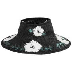Fleur Raffia Straw Crownless Sun Hat