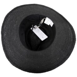 Monte Carlo Toyo Straw Rancher Hat - Black -Novel Accessories 429701