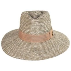 Joanna Wheat Straw Fedora Hat - Desert