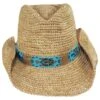 Mazatlan Crochet Raffia Straw Western Hat -Novel Accessories 430545