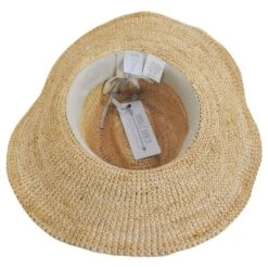 Metallic Diamonds Crochet Raffia Straw Fedora Hat -Novel Accessories 430566