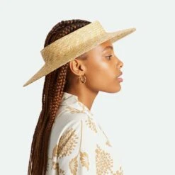 Joanna Wheat Straw Visor 6 Joanna Wheat Straw Visor -Novel Accessories 430659