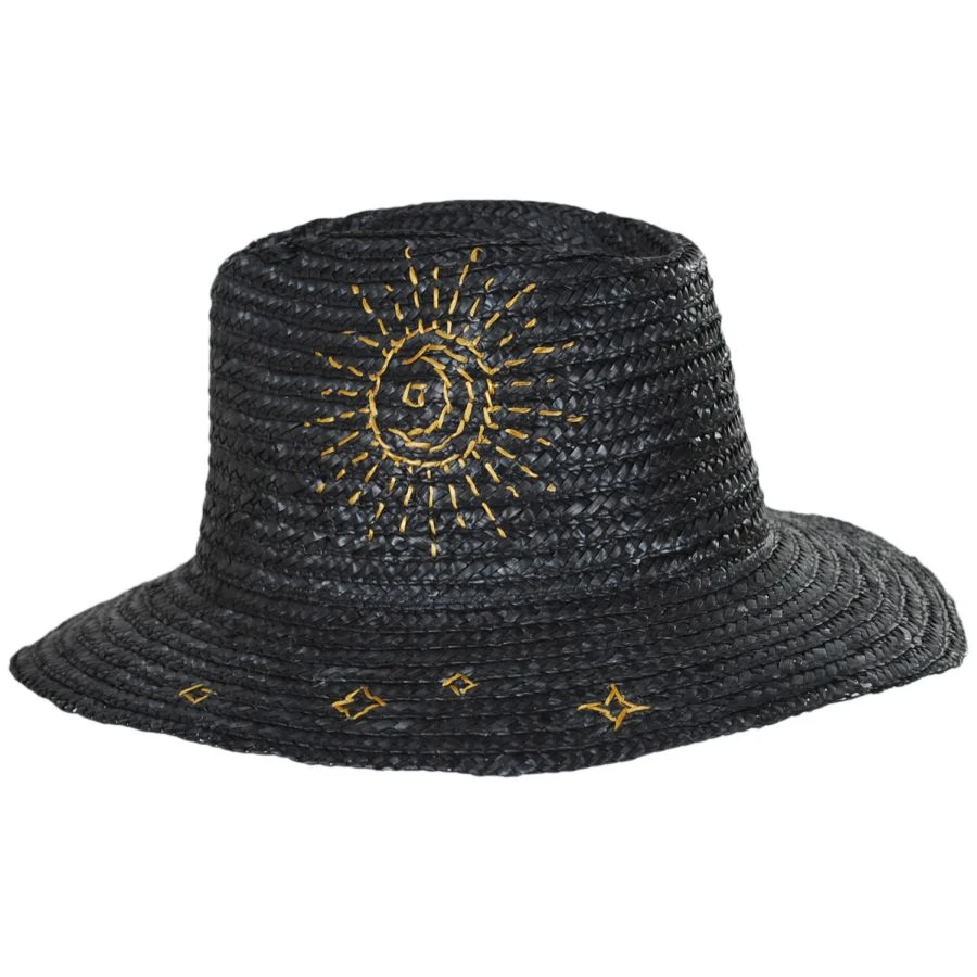 All Day Wheat Straw Fedora Hat 4 All Day Wheat Straw Fedora Hat - Image 2