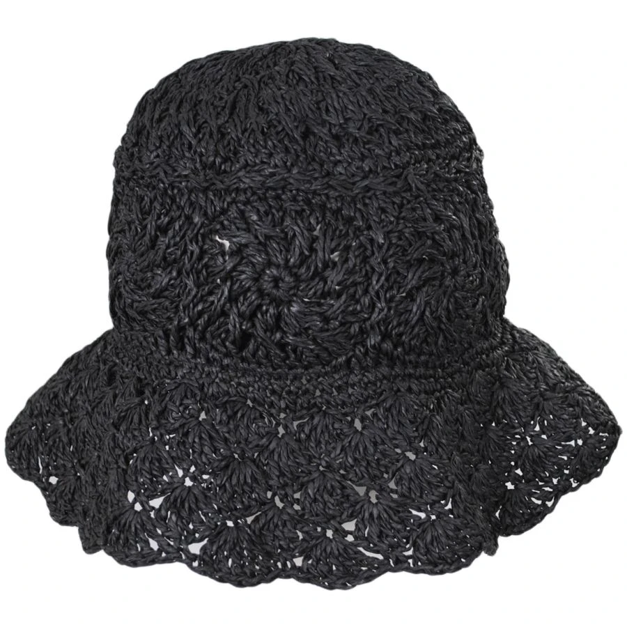 Boho Crochet Toyo Straw Bucket Hat 3 Boho Crochet Toyo Straw Bucket Hat