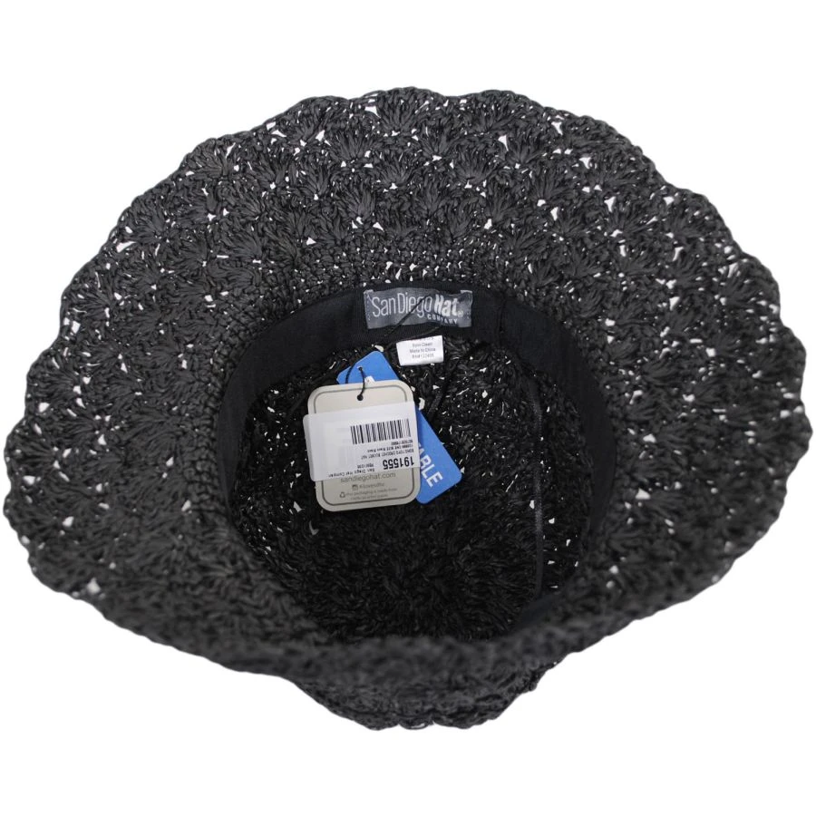 Boho Crochet Toyo Straw Bucket Hat 5 Boho Crochet Toyo Straw Bucket Hat - Image 3