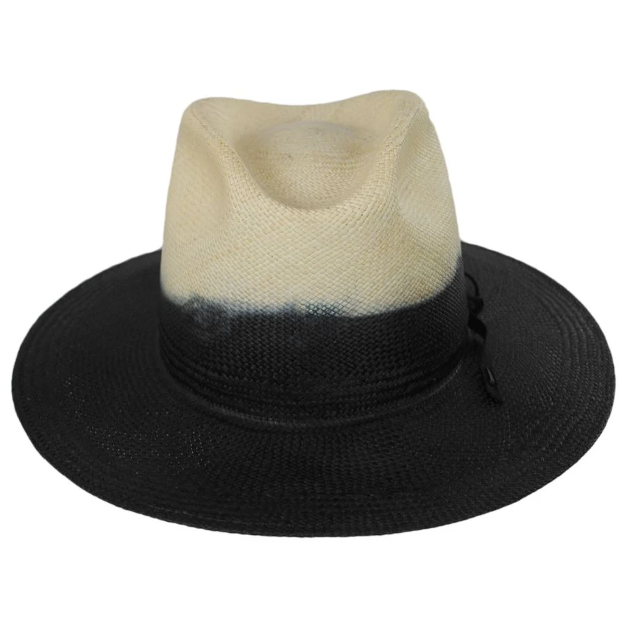 Bailey Rask Gradient Panama Straw Fedora Hat 3 Bailey Rask Gradient Panama Straw Fedora Hat