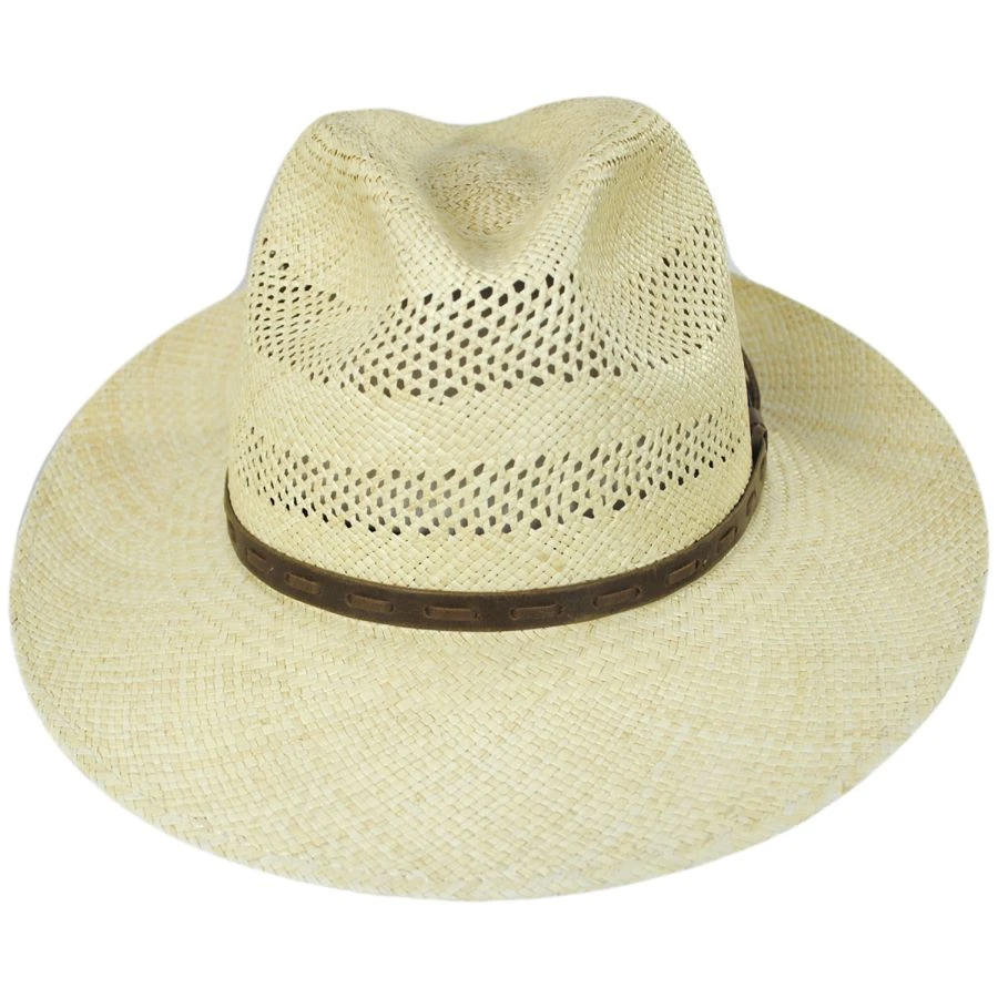 Bailey Ezra Vented Panama Straw Fedora Hat 3 Bailey Ezra Vented Panama Straw Fedora Hat