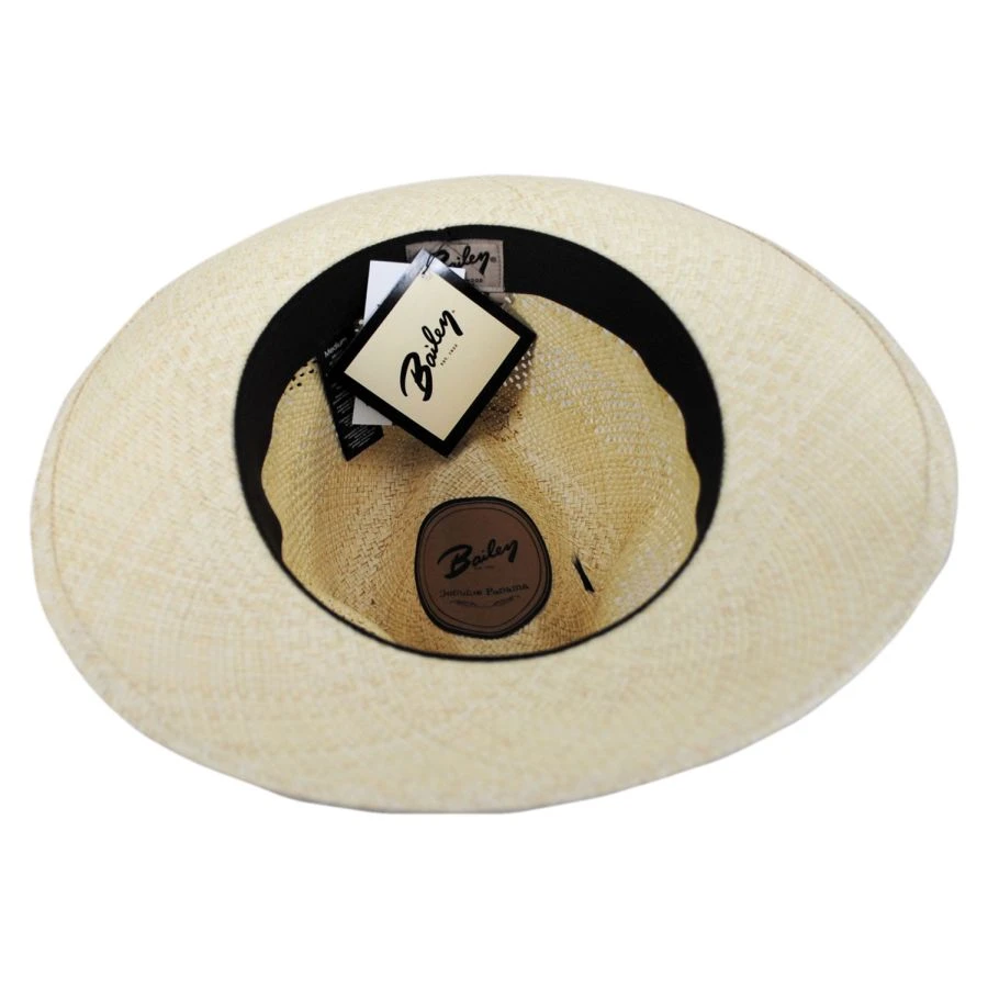 Bailey Ezra Vented Panama Straw Fedora Hat 5 Bailey Ezra Vented Panama Straw Fedora Hat - Image 3