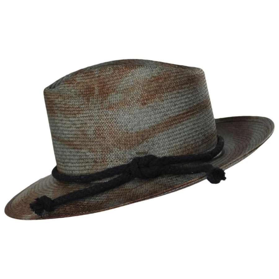 Bailey Hinx Hand-Dyed Panama Straw Fedora Hat 4 Bailey Hinx Hand-Dyed Panama Straw Fedora Hat - Image 2