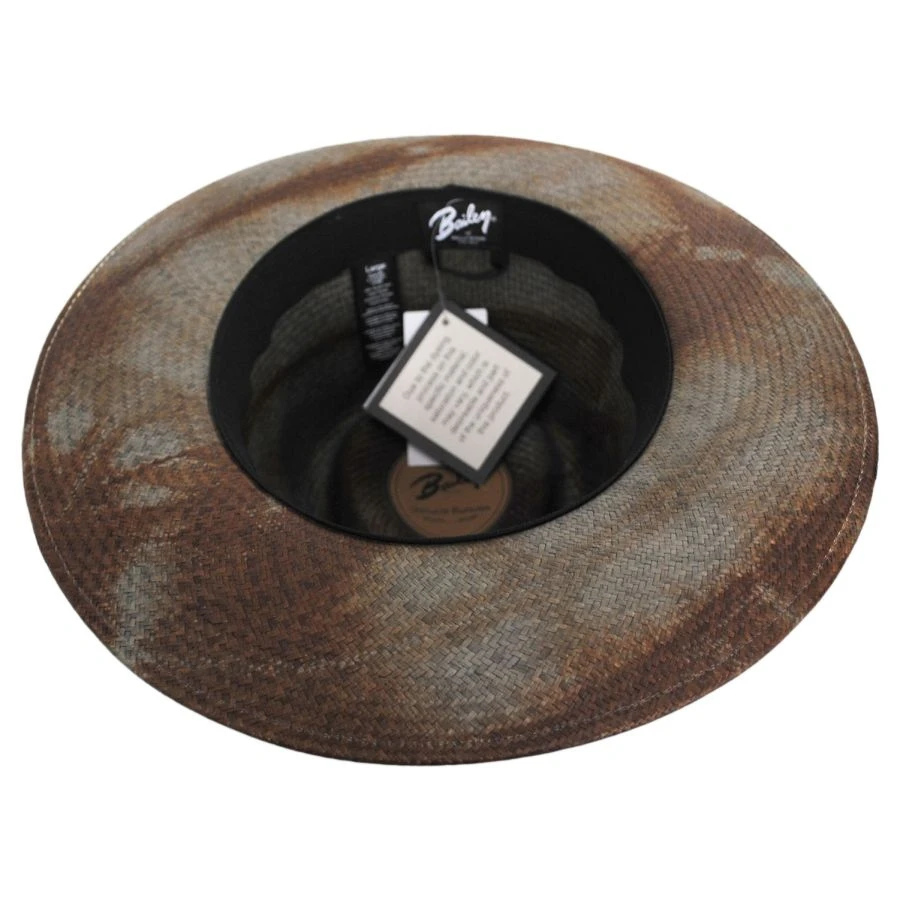 Bailey Hinx Hand-Dyed Panama Straw Fedora Hat 5 Bailey Hinx Hand-Dyed Panama Straw Fedora Hat - Image 3