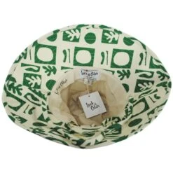 Holiday Retro Cotton Bucket Hat - White/Green -Novel Accessories 431661
