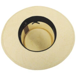 Harlow Vented Panama Straw Gambler Hat -Novel Accessories 432378