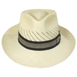 Salvatore Vented Panama Fedora Hat