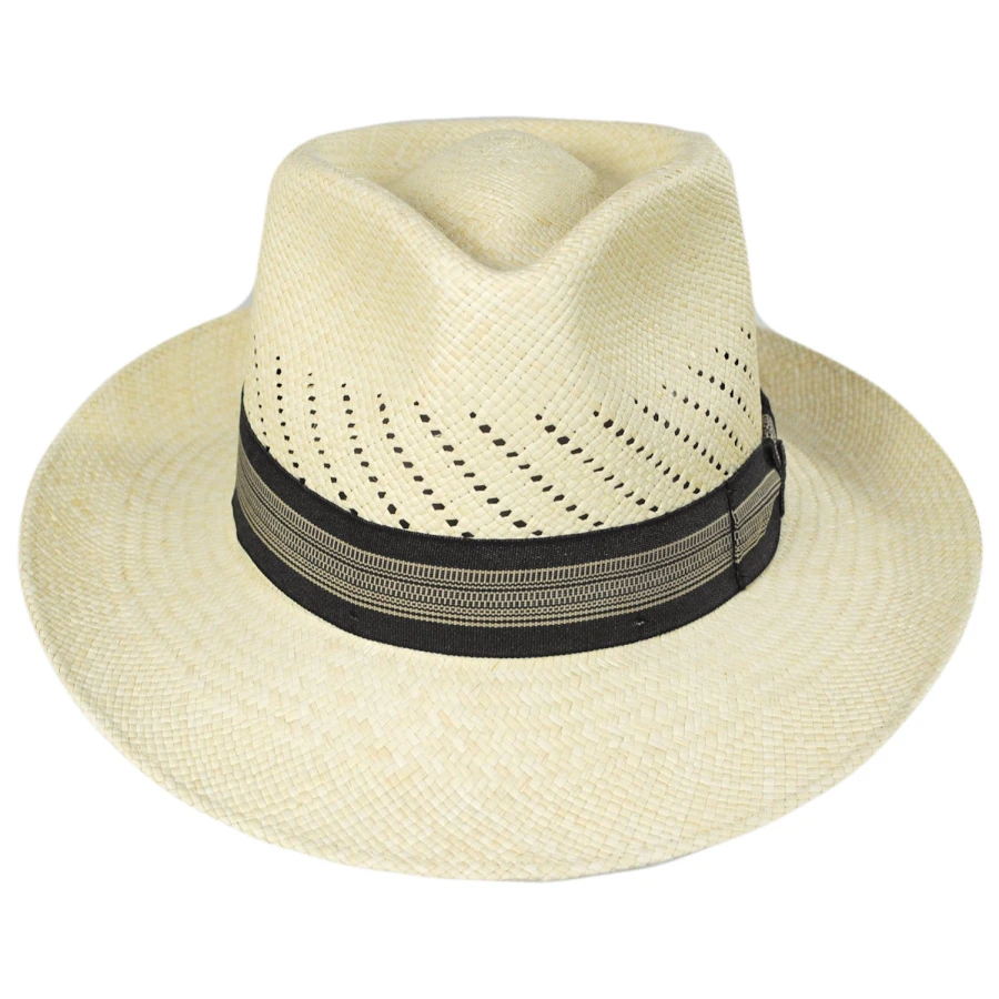 Salvatore Vented Panama Fedora Hat 3 Salvatore Vented Panama Fedora Hat