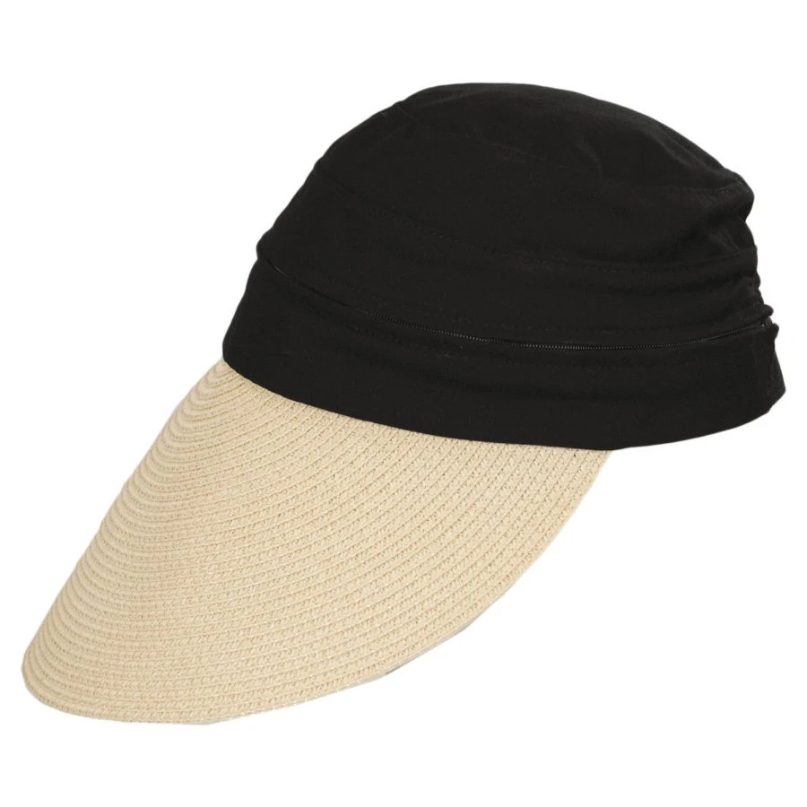 Bimini Convertible Toyo Straw And Cotton Facesaver/Visor 4 Bimini Convertible Toyo Straw And Cotton Facesaver/Visor - Image 2