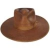 Jo Palm Straw Rancher Fedora Hat - Rust 2 Jo Palm Straw Rancher Fedora Hat - Rust -Novel Accessories 433385